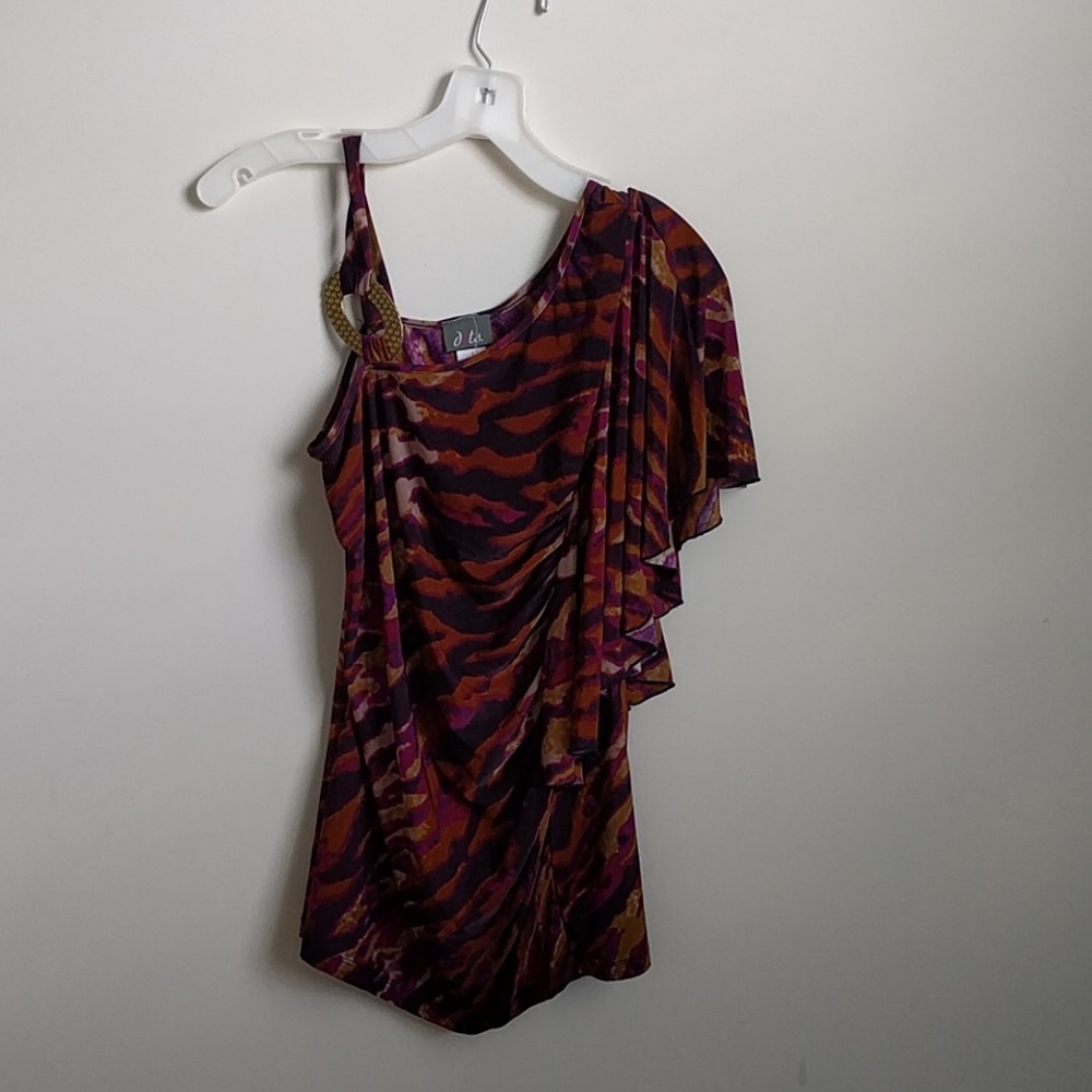 Dots asymmetrical shirt